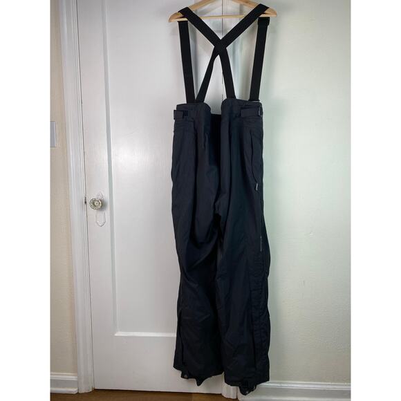 Columbia Vertex Men's XL Black Nylon Lined Snowboarding Ski Bibs - Picture 3 of 9